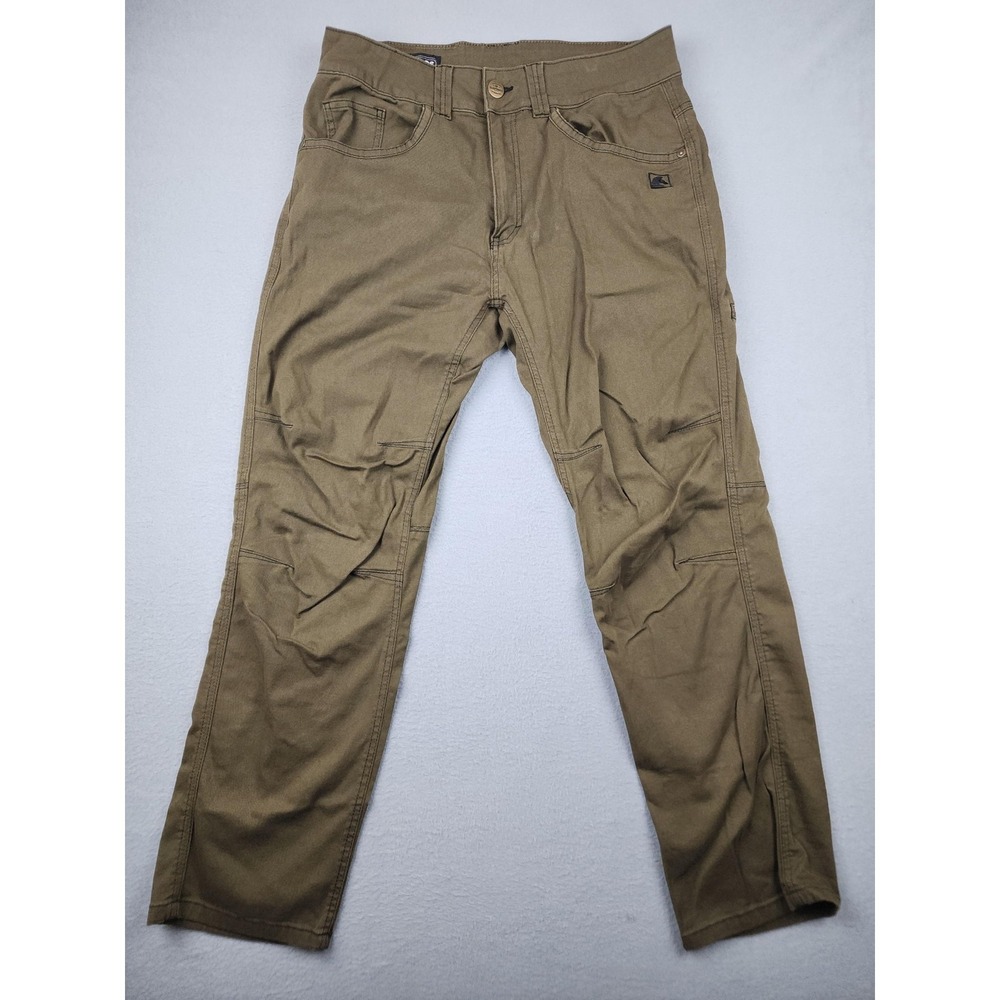 TD Apparel Carlos Ray Pants Mens 32x30(29) Green Canvas Cargo Relaxed Workwear